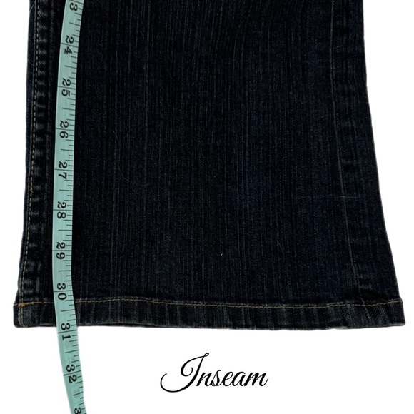 Coldwater Creek Womens Mid Rise Bootcut Jeans Dark Denim Pants Sz 14 Regular - Picture 13 of 14